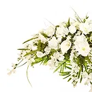 Mira flowers  -  White Funeral Flower Cushion for Funeral Flower Bouquet/Arrangement