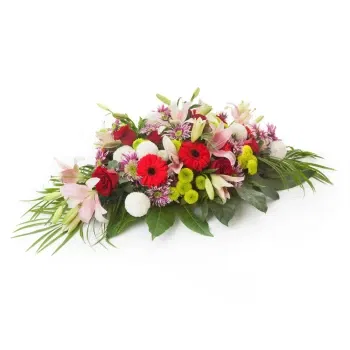 Italy online Florist - Funeral Flower Cushion Bouquet