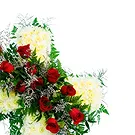 Mira flowers  -  Funeral Cross Flower Bouquet/Arrangement