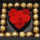 Hatem flowers  -  Black Box Flower Bouquet/Arrangement
