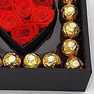 Hatem flowers  -  Black Box Flower Bouquet/Arrangement