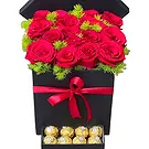 Hatem flowers  -  Sweet Blossoms Box Flower Bouquet/Arrangement