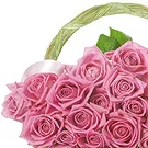 Oman flowers  -  Basket of pink roses Flower Bouquet/Arrangement