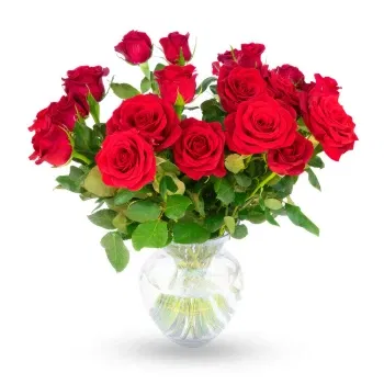 Philippines online Florist - Bunch of 18 Red Roses Bouquet