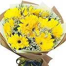 North Post flowers  -  Bouquet of yellow gerberas Flower Bouquet/Arrangement