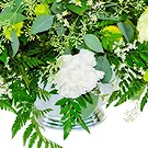 Villsharad blomster- Begravelse hvid buket Blomst buket/Arrangement