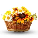 Oman flowers  -  Basket of sunflowers Flower Bouquet/Arrangement