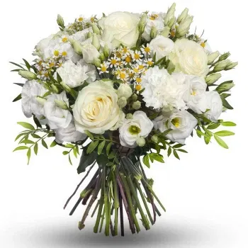 Chisinau Online Florist - Bukett vita blommor Bukett