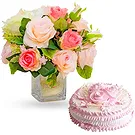 flores de Cagayan de Oro- Arranjo de rosas em tons pastel com creme ca Bouquet/arranjo de flor
