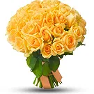 Dvorjane Blumen Florist- Strauß mit 50 gelben Rosen Bouquet/Blumenschmuck