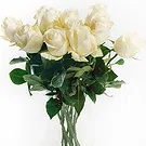 Mattersburg flowers  -  9 White Roses Flower Bouquet/Arrangement