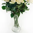 Mattersburg flowers  -  9 White Roses Flower Bouquet/Arrangement