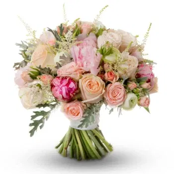 Costa Rica Online Florist - Bukett rosor i ljusa toner Bukett