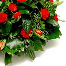 Demling flowers  -  Funeral spray of red roses Flower Bouquet/Arrangement