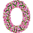 Saint Thomas flowers  -  Funeral wreath of pink flowers Flower Bouquet/Arrangement