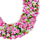 Saint Thomas flowers  -  Funeral wreath of pink flowers Flower Bouquet/Arrangement