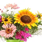 flores Borg i Grimsnesi floristeria -  Ramo de flores de colores con caja de bombone Ramo de flores/arreglo floral