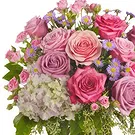 Tveita blomster- Rosa bukett med rødvin Blomsterarrangementer bukett