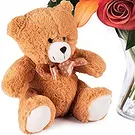 Ain Bin Fuhaid blomster- Orange buket med bamse Blomst buket/Arrangement