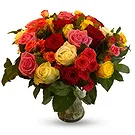 Aalst bloemen bloemist- luxe boeket van gemengde rozen Boeket/bloemstuk