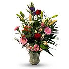 Ghent kukat- Säteileviä ruusuja Lily Touchilla Kukka kukkakimppu