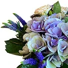 Ghent kukat- Eleganssia violetissa, kermanvärisessä ja vih Kukka kukkakimppu