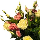 Ghent kukat- Tyylikkäät ruusut ja Lisianthus -kokoonpano Kukka kukkakimppu