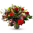 Ghent kukat- Eloisat ruusut ja Lisianthus Charm Kukka kukkakimppu