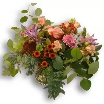 Βέρνη λουλούδια- Μεταμορφωμένο φθινόπωρο Μπουκέτο/ρύθμιση λουλουδιών