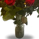 Aalst bloemen bloemist- Weelderige Red Naomi Rozenbundel Boeket/bloemstuk
