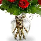 Qingdao flowers  -  Elegant Red Rose Arrangement Flower Bouquet/Arrangement