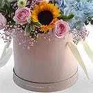 Zhangjiakou blomster- Blandet blomsterboks med rosa roser og andre  Blomsterarrangementer bukett