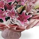 China flowers  -  Elegant Pink Lilies Hand Bouquet Flower Bouquet/Arrangement