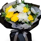 China flowers  -  Elegant Chrysanthemum Sympathy Bouquet Flower Bouquet/Arrangement