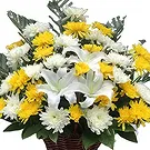 China flowers  -  Elegant White and Yellow Chrysanthemums Bouqu Flower Bouquet/Arrangement