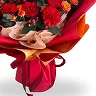 China flowers  -  VibrantMixed Flower and Red Berries Bouquet Flower Bouquet/Arrangement