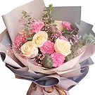 China flowers  -  Roses, Carnations, and Baby's Breath Bouquet Flower Bouquet/Arrangement