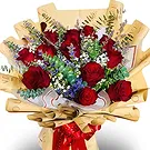 Asipulo flowers  -  Elegant Red Flower Bouquet/Arrangement
