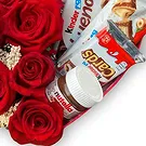 Braga flowers  -  Luxury Roses & Kinder Chocolate Box Flower Bouquet/Arrangement