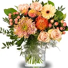 Amsterdam-Zuidoost flowers  -  Peach Glow Flower Bouquet/Arrangement