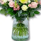 Holland flowers  -  Pink Sympathy Bouquet + Vase Flower Bouquet/Arrangement