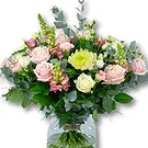 Holland flowers  -  Pink Sympathy Bouquet + Vase Flower Bouquet/Arrangement