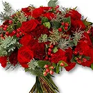 United Arab Emirates flowers  -  Romantic Red Rose and Carnation Flower Bouquet/Arrangement