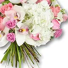 Garhoud flowers  -  Romantic White and Pink Flower Bouquet Flower Bouquet/Arrangement
