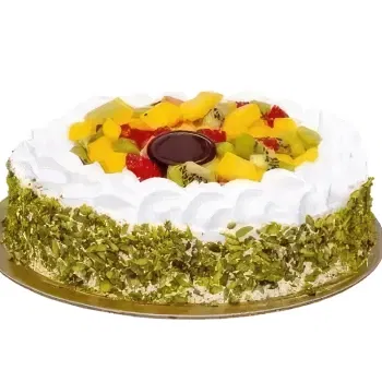 サウジアラビア 花- フルーツケーキ 花 配信