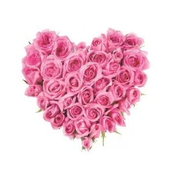 neapol kvety- Srdce Z Ružových Ruží