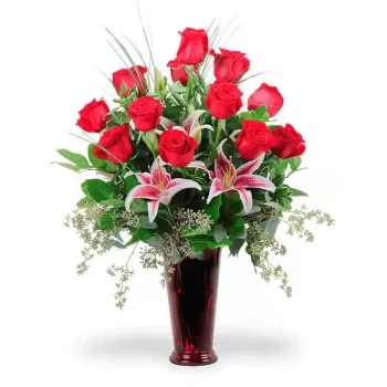 Bologna cvijeća- Buket Ruža I Ljiljana