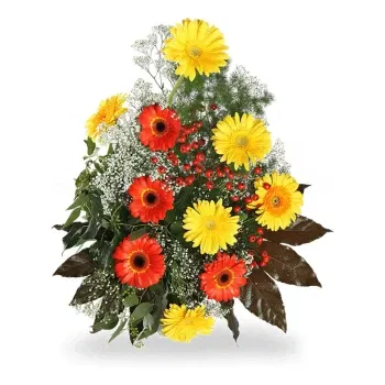 fiorista fiori di Sardinia- Composizione Funebre Per Cimitero