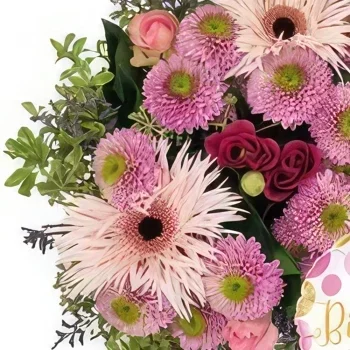 לוזאן פרחים- יום הולדת שמח זר פרחים/סידור פרחים