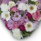 fiorista fiori di Schellenberg- Cuore pastello Bouquet floreale
